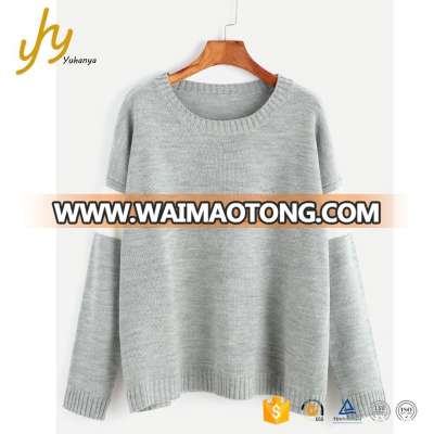 2017 Good Quality Acrylic Breathable Blank Ladies Sweaters Fashionable