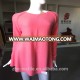 100% cashmere sweater in flush red for lady